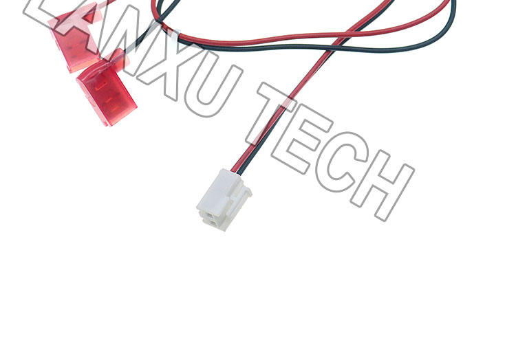 VH 2P 3.96mm Pitch to 90 Degree Angle 6.3 Spade Connector Assembly Cable Wire Harness