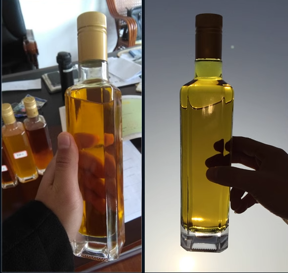 Borosilicate Glass Oil And Vinegar Dispenser Set Bottle 500ML Kitchen Tool