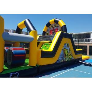 Pvc Large Inflatable Obstacle Course Bouncy Castle Ce / En14960 Certificates