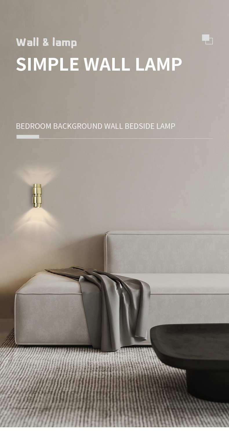 Hotel Corridor Simple Wall Lamp for Living Room Background Wall