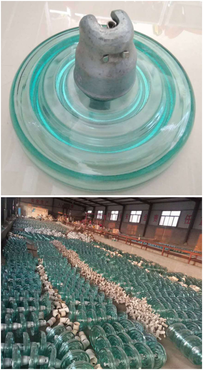 240kn Anti Pollution Transmission Line Tool High Voltage Suspension Glass Insulators