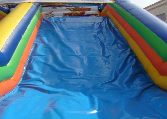 Kids Bouncy Castle With Slide 8 X 4 X 4.5m , Customized Bouncy Castle Water Slide