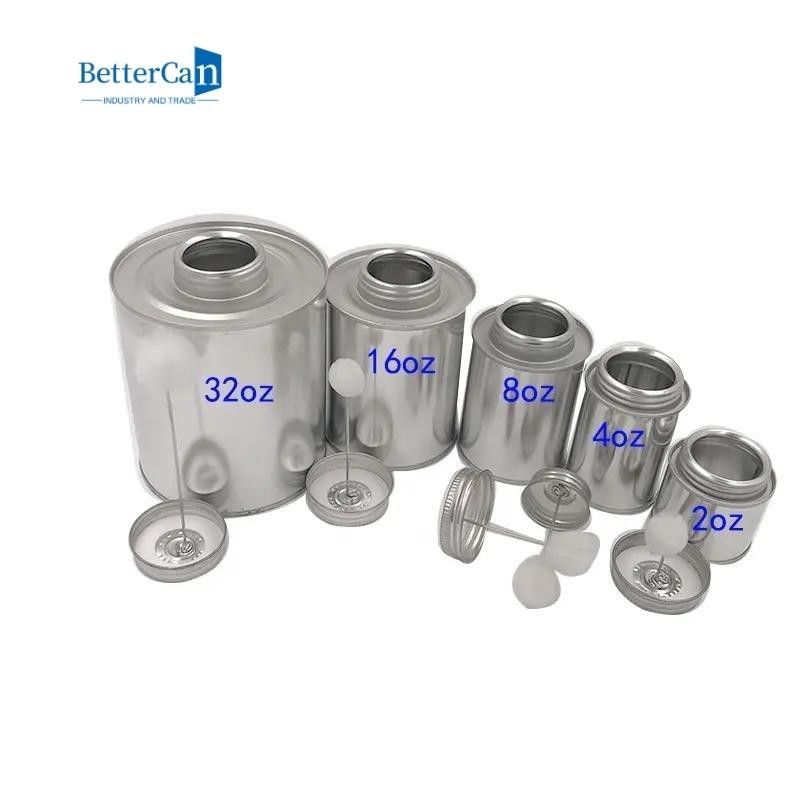 PVC Glue Industrial Paint Tins Chemically Resistant 500ml Tin Can Supplier