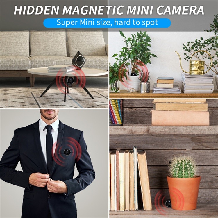 HD 1080p Micro Spy Camera Hidden Portable With 240mAh Battery