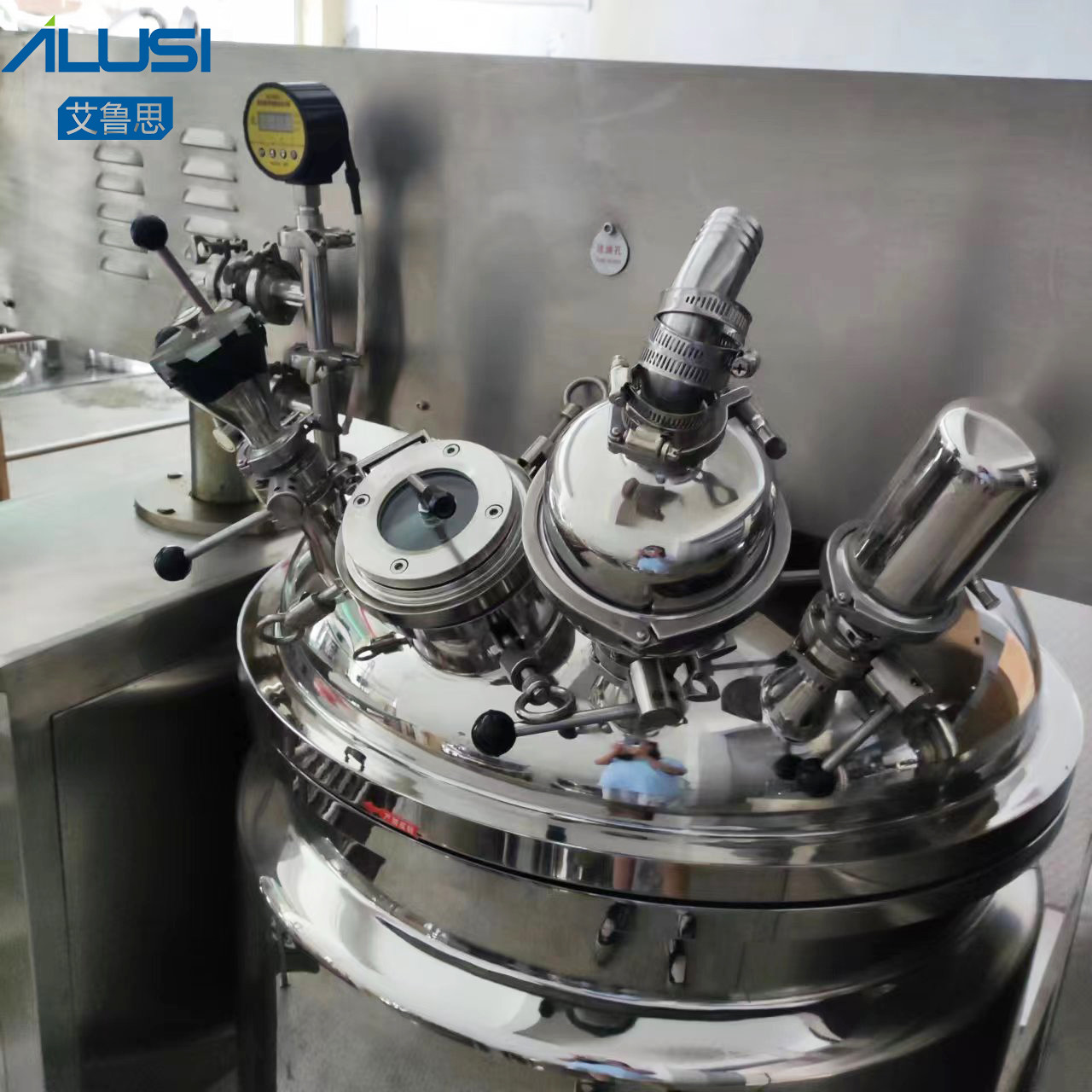 Cosmetic Lotion Cream Vacuum Emulsifying Mixer Blender Face Cream Homogenizer