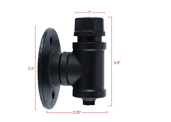 Casting Industrial Clothing Rack / Black Pipe Coat Rack UL Certification