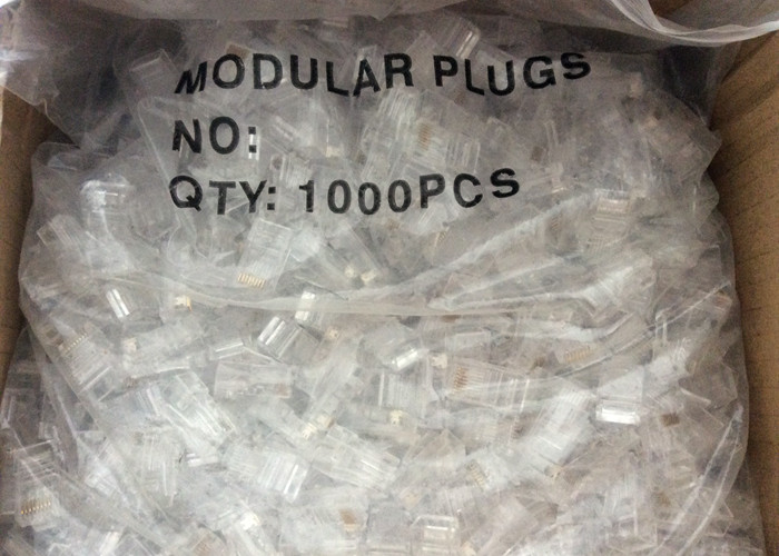 AMP TYCO Electronics RJ45 Modular Plug 3U Gold Plated 8P8C Internet Connector