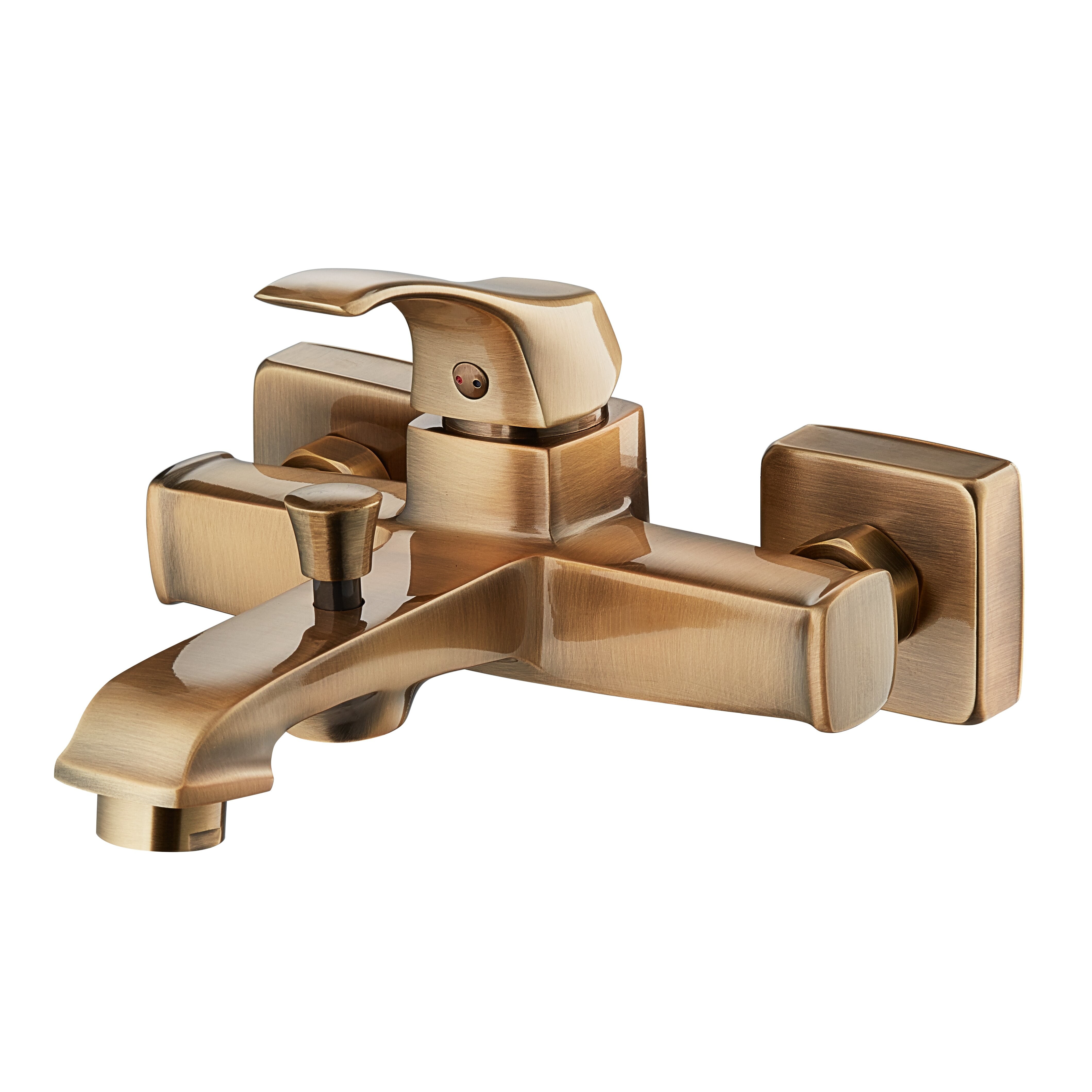 2 Spout Antique Brass Bath Mixer Taps Bathroom Shower Tub Faucet