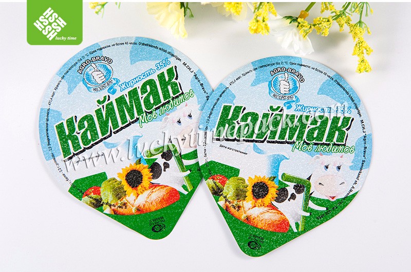 PP Film Aluminium Laminated Paper , Aluminum Foil Lids With PP Heat Seal Lacquer Seal