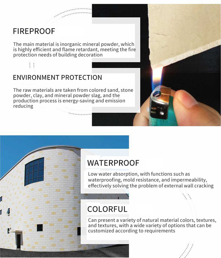 External Wall Flexible Ceramic Tiles Fireproof For Home Decoration