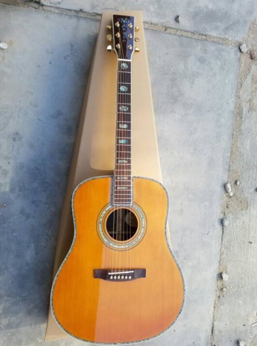 Wholesales Classical Acoustic Guitar Martin 41" Solid Spruce Top Rosewood back&side 301 EQ all Real Abalone Binding
