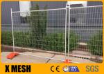 Pre Galvanized 2400x2100mm Temporary Fence Mesh Australia Standard With Base