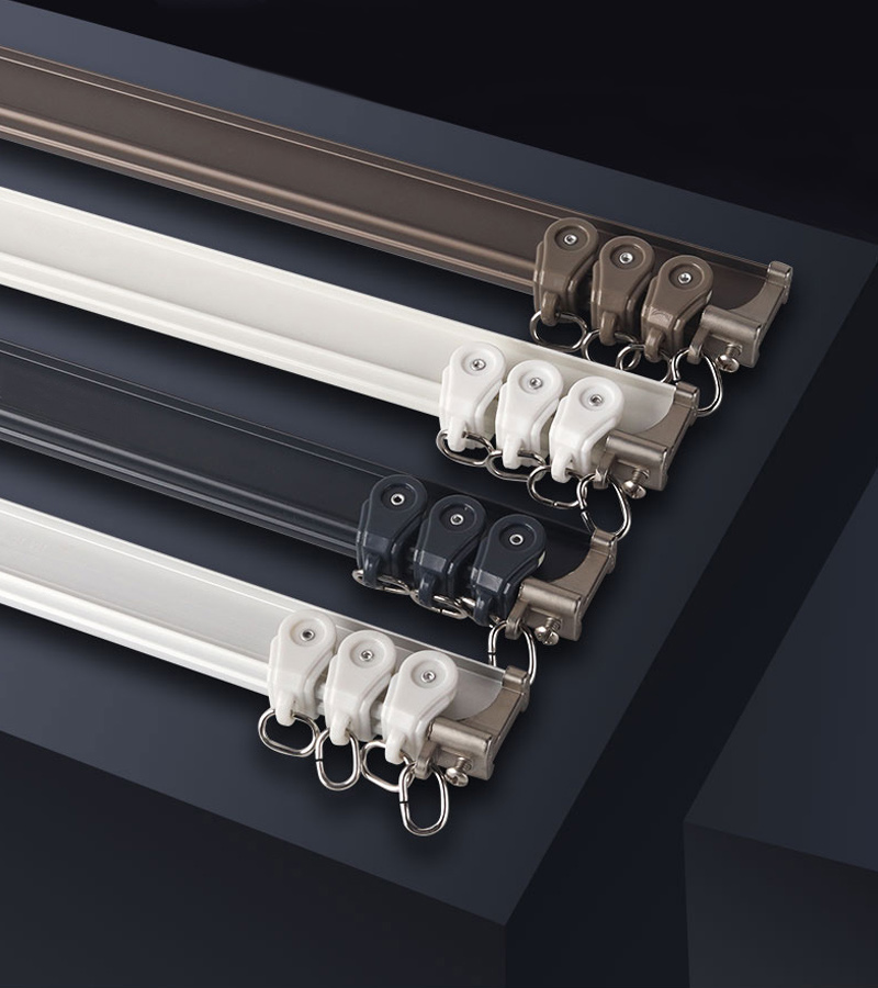 Ceiling Bendable Silent Curtain Track Curved For Shower Room
