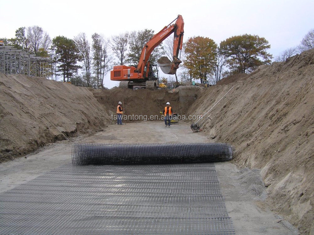 CE/ISO9001 Certified PP Biaxial Geogrid for Mining and Civil Engineering Construction