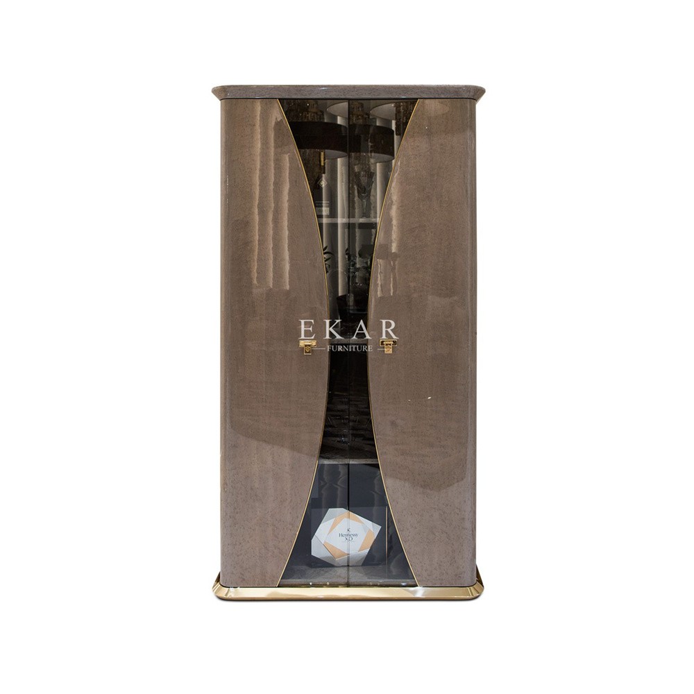Modern Luxury Design High Gloss 2 Door Cupboard Cabinet