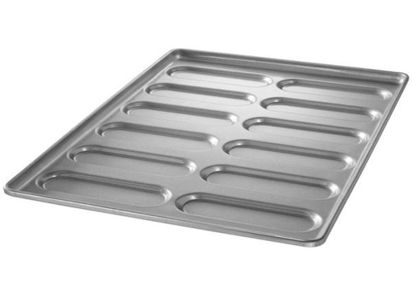 RK Bakeware China Foodservice NSF 10 Molds Glazed Aluminized Steel Hoagie Bun