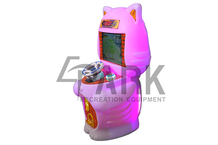 60W Power Kids Racing Game Simulator Machines Hardware / Plastic / Wood Material