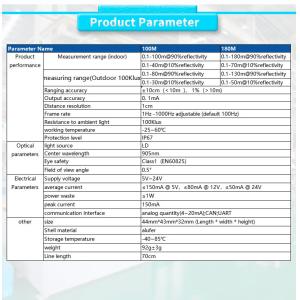 Power Supply 5V-24V UNIVO UBJG-03Y Traffic Flow Statistics Collision Lidar