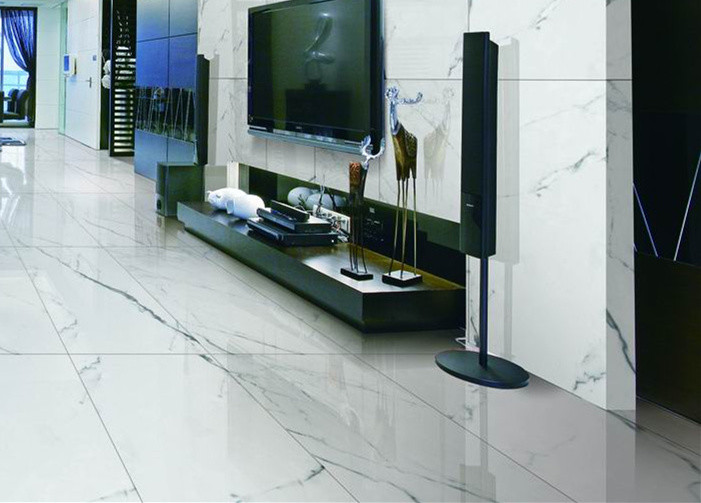 Durable Marble Look Porcelain Tile 800 X800mm Chemical Resistant Bathroom Ceramic Tile