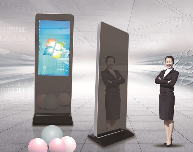 32" photo booth for sale touch screen self-service photo kiosk