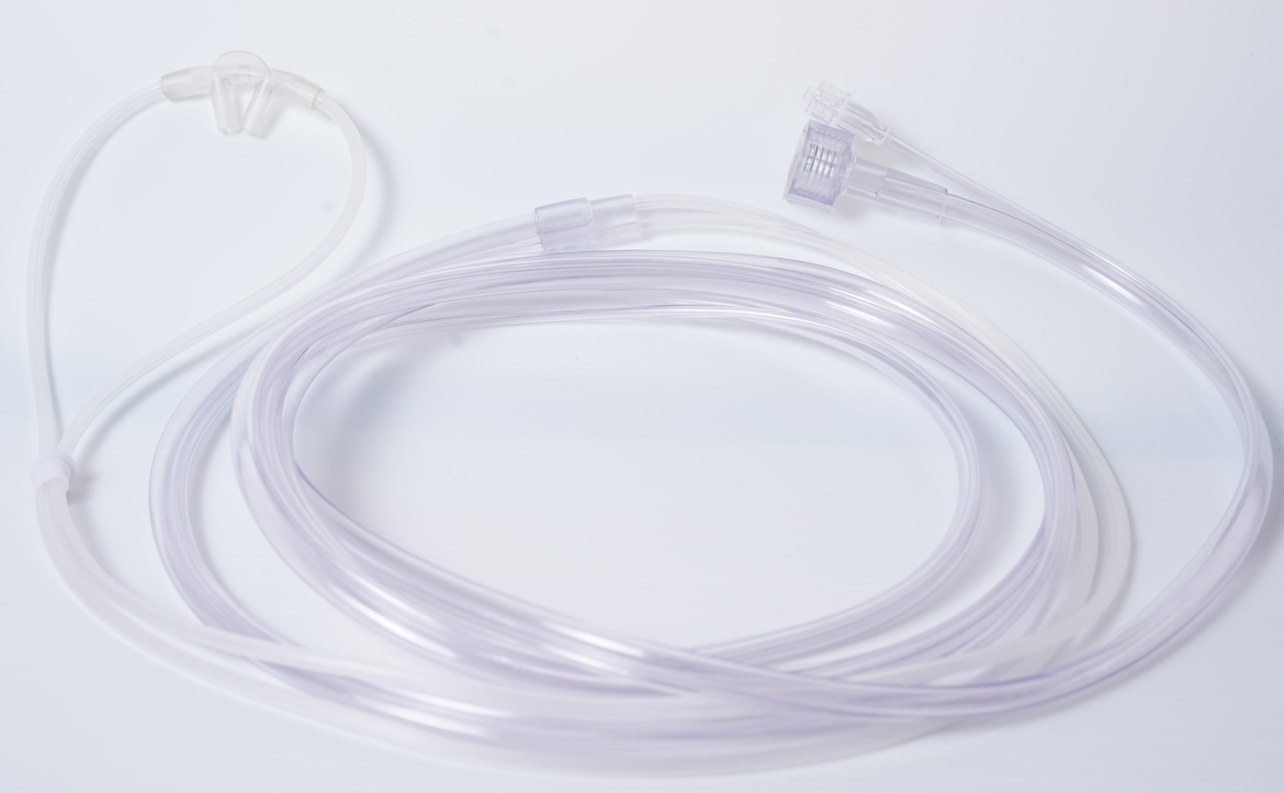 Class II Medical-grade PVC CO2 & O2 Sampling Cannula with 5 Year Shelf Life for