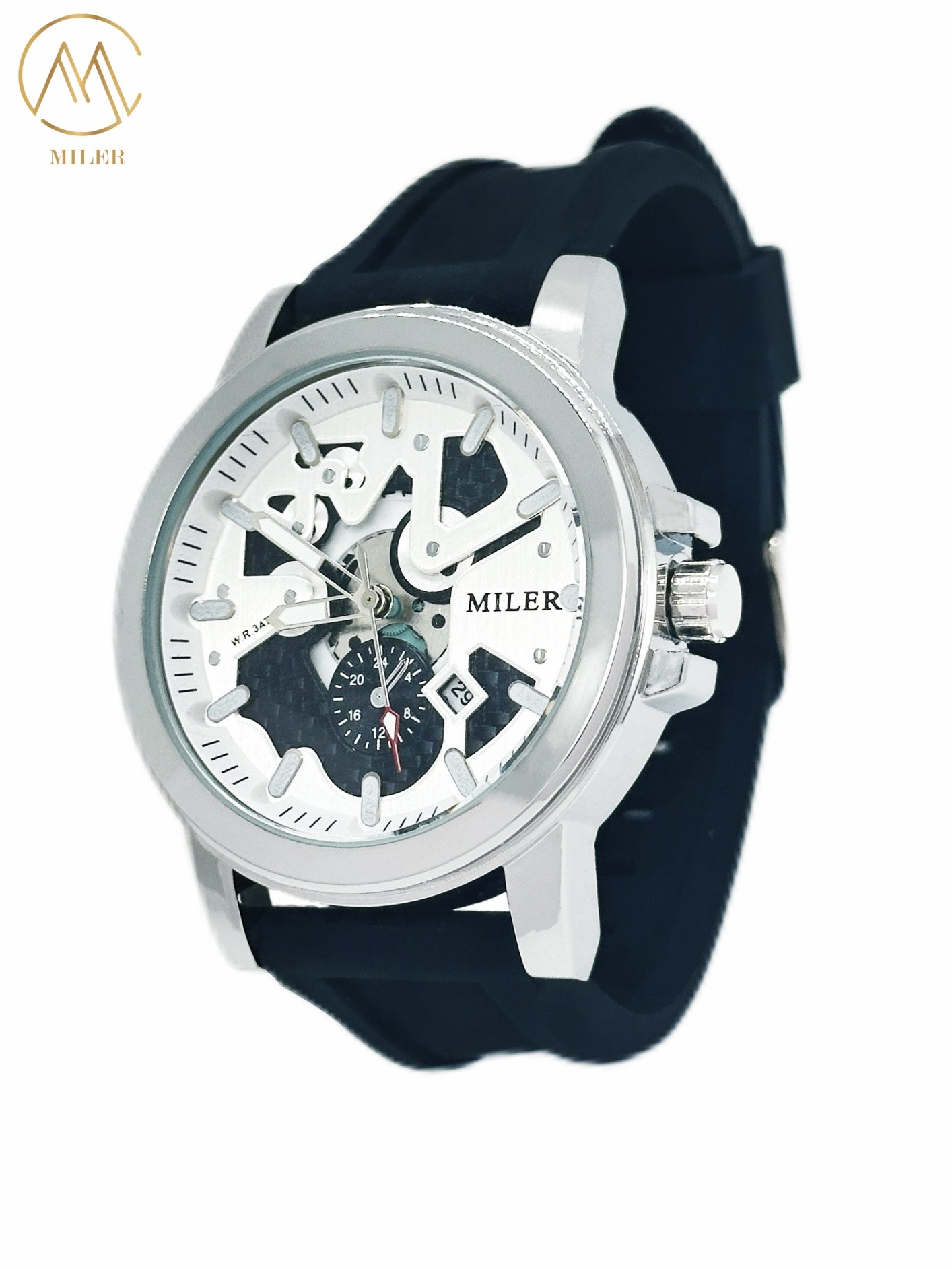 Brand Luxury Sports Wrist Watches Silicone Band Luminous Clock Calendar Wristwatch
