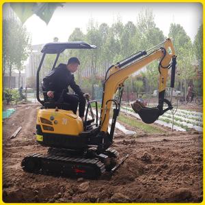 China Pilot Mini Crawler Excavator 2T  3.5-4.5km/h Construction Mini Digger on sale
