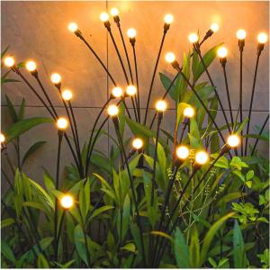 China Modern LED Solar Firefly Lights Outdoor Lighting Waterproof Stake Lights Charging Time 6-8 Hours on sale