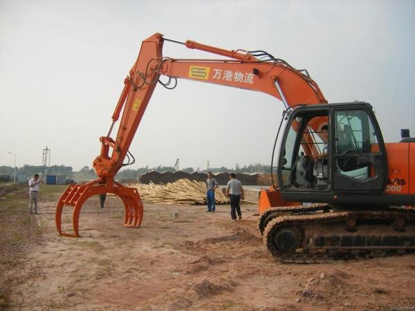 Rotatable Excavator Hydraulic Grapple Good Grabbing Capabilities Long Service