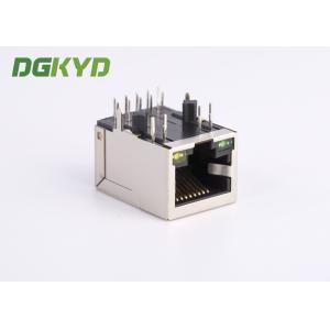 Right Angle Dip Modular Jack 8P8C Rj45 With Transformer Surface Mount