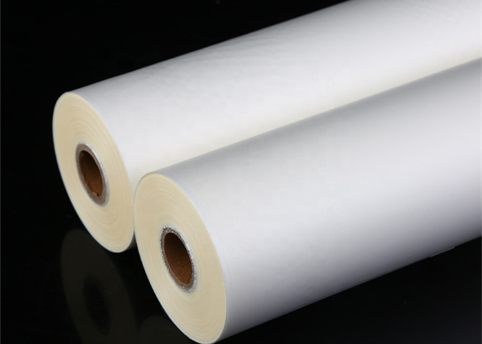 Scuff Resistant Adhesive Bopp Matt Film Roll For Hot Stamping 28mic 4000m