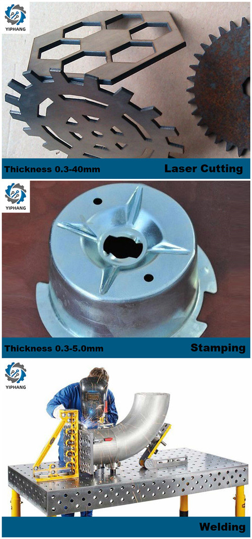 Structural Galvanized Parts CNC Sheet Metal Fabrication Welded Steel Solenoid Bracket