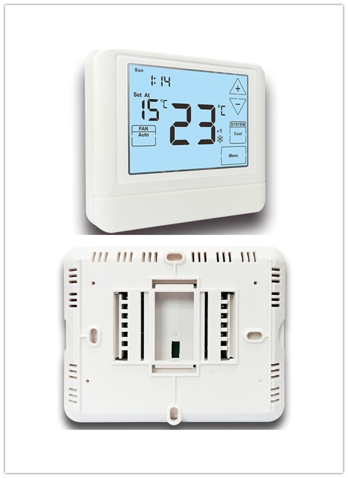 Electric Water Heating HVAC Thermostat With Touch Screen Energy Saving