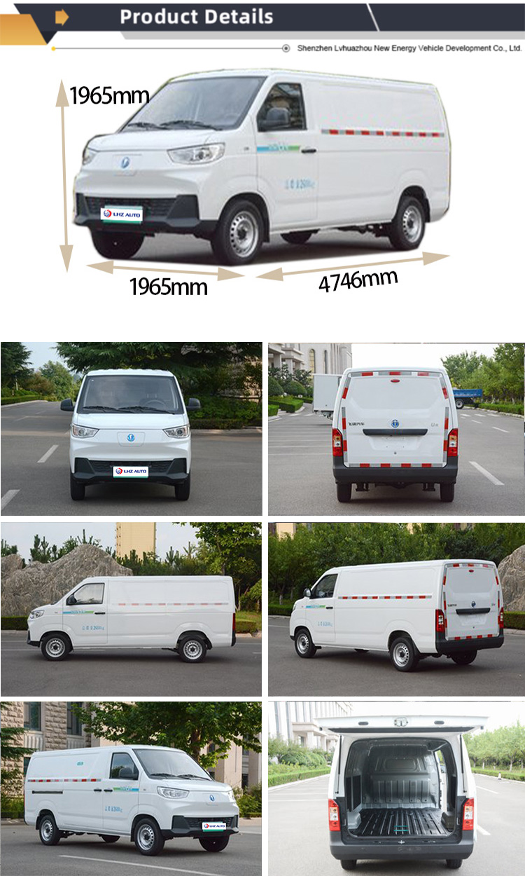 210km Range 2 Seater Van U6 Electric Truck with No Touch Screen and Compact Design