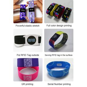 NFC213 RFID Festival Wristbands Elastic Fabric Reusable Ultralight Ev1 Woven