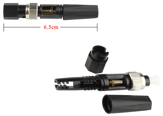 Power Save Fiber Quick Connector , FC Quick Connect Fiber Optic Connectors