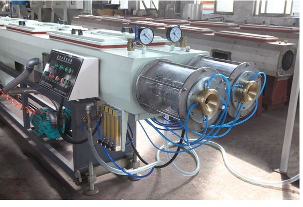 Single Screw PP / PE Plastic Twin Pipe Extrusion Machine high speed