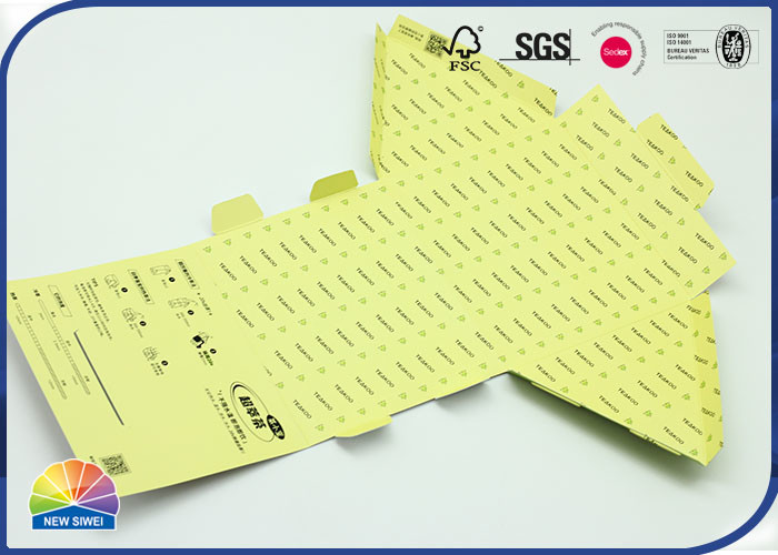 SGS Packaging Tea Bag 157gsm Copper Paper Gable Packaging Box