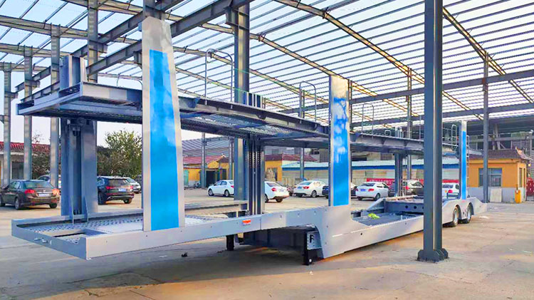2 Axle Car Carrrier Trailer Truck Car Hauler Car Transport Trailer European style for Sale in Russia
