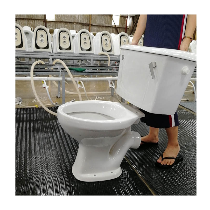 Home Hotel Restaurant Bathroom Traditional Design Two Piece Washdown Ceramic Toilet