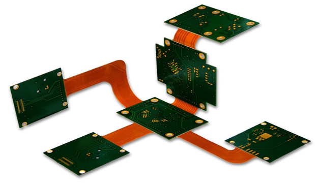 0.2MM Min Hole 6 Layer 1.2MM Rigid Flex PCB Board