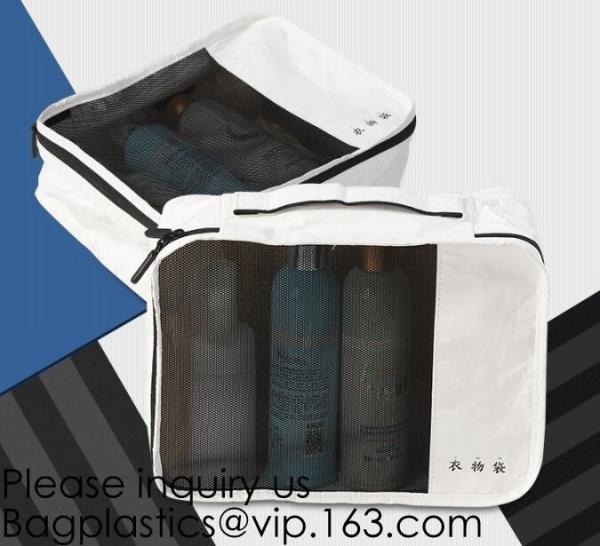 Washable Tyvek Paper Cosmetic Bags,Tyvek Paper Cosmetic Bag Trendy PU Makeup Bag