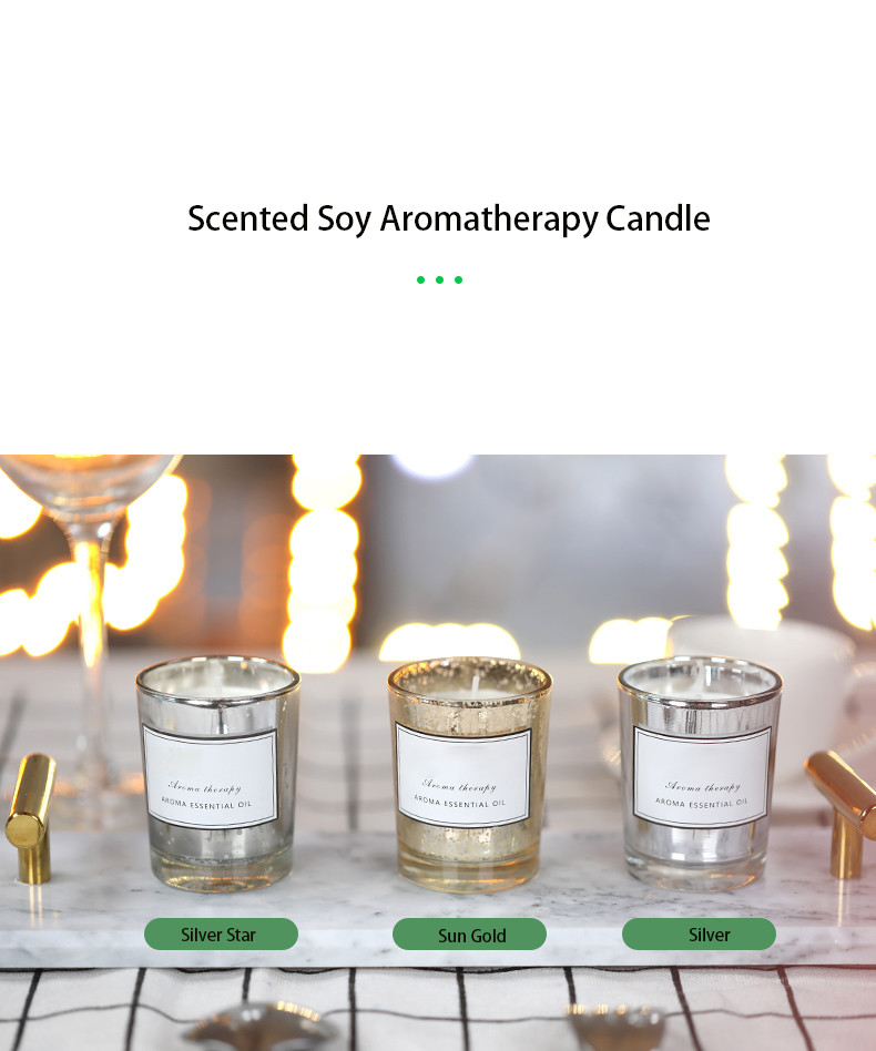 Non Toxic Natural Material Highly Scented Candles