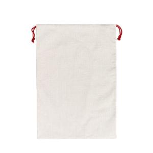 Custom Logo Linen Sublimation Drawstring Bag Santa Sacks Sublimation Blank