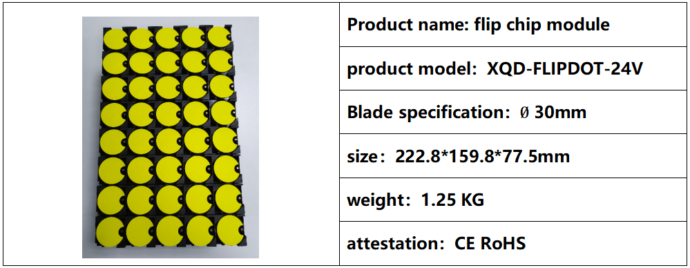 30mm 5X7 Flip Disc Display Full Color Digital Screen For Advertising Indoor