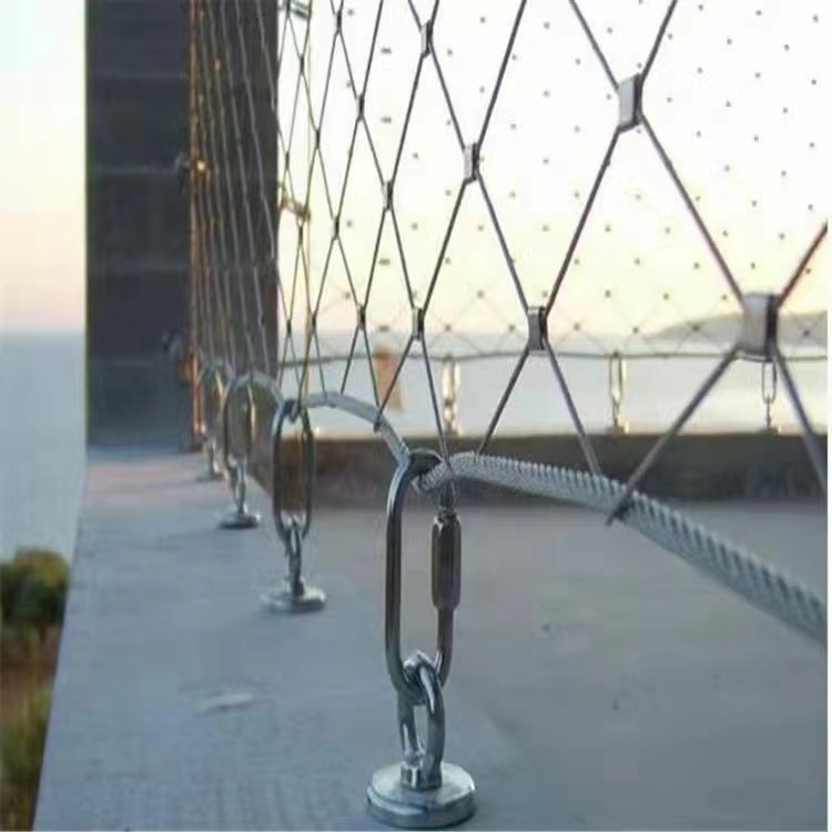 Zoo Stainless Steel Rope Wire Mesh / 7x19 Stainless Steel Bird Netting