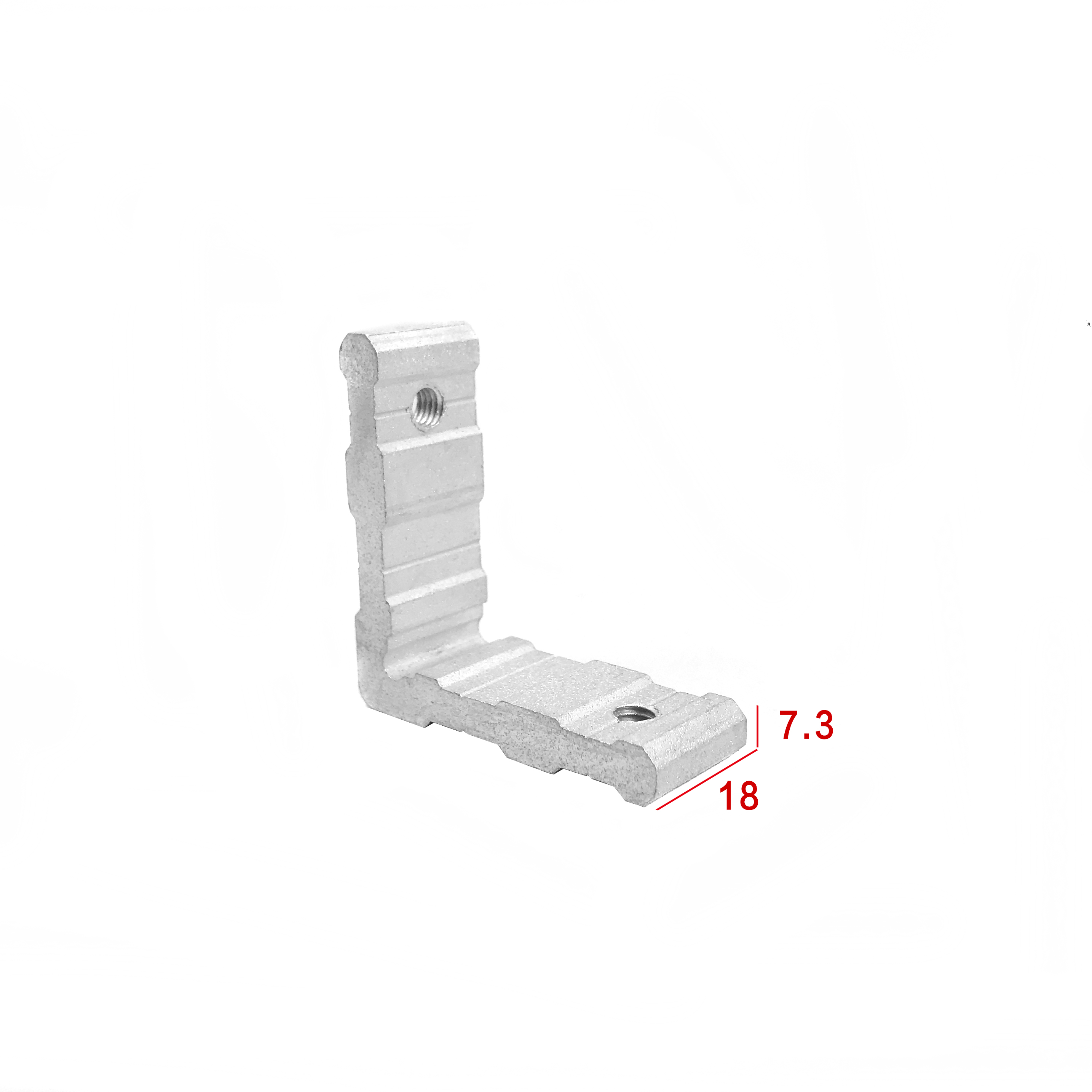 6063-T5 Aluminium Hardware L Shape Bracket Connector For Window Hardware