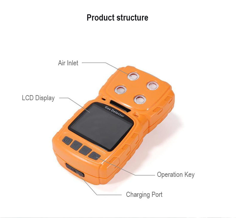 MS104K 2 Gas CO2 IR O2 Portable Multi Gas Detector