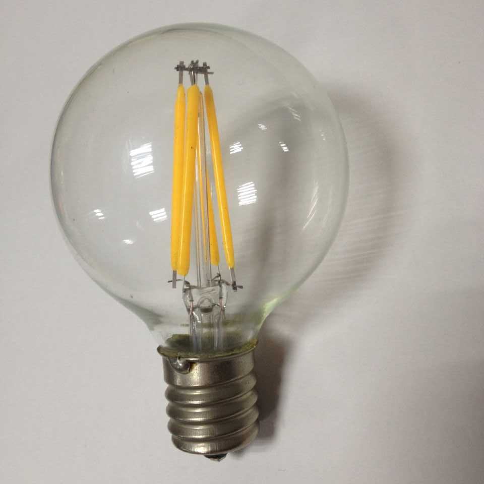 dimmable G16.5 globe bulb dimmable LED filament lamp E17 screw base 3.5Watts
