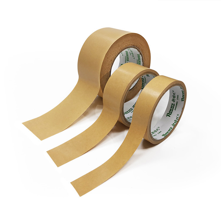 Water Free Kraft Paper Adhesive Tape Roll Strong Laminated Custom Printed